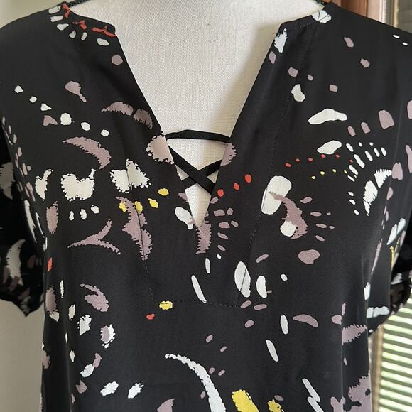Trouve | Tunic Lace up Blouse Size S - Picture 2 of 10